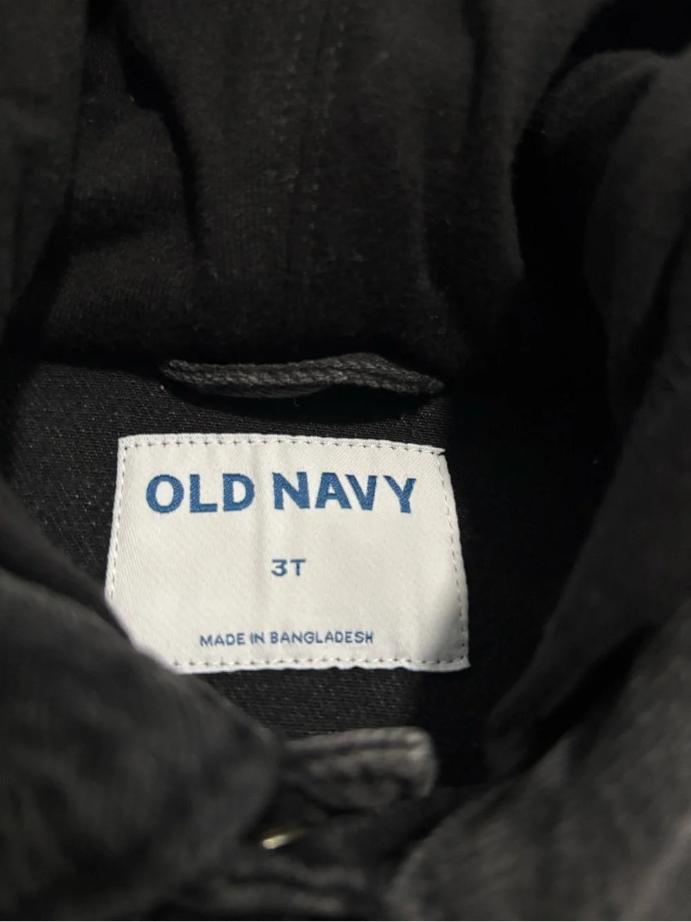 Old Navy Black Jean Jacket with Hood - Kids